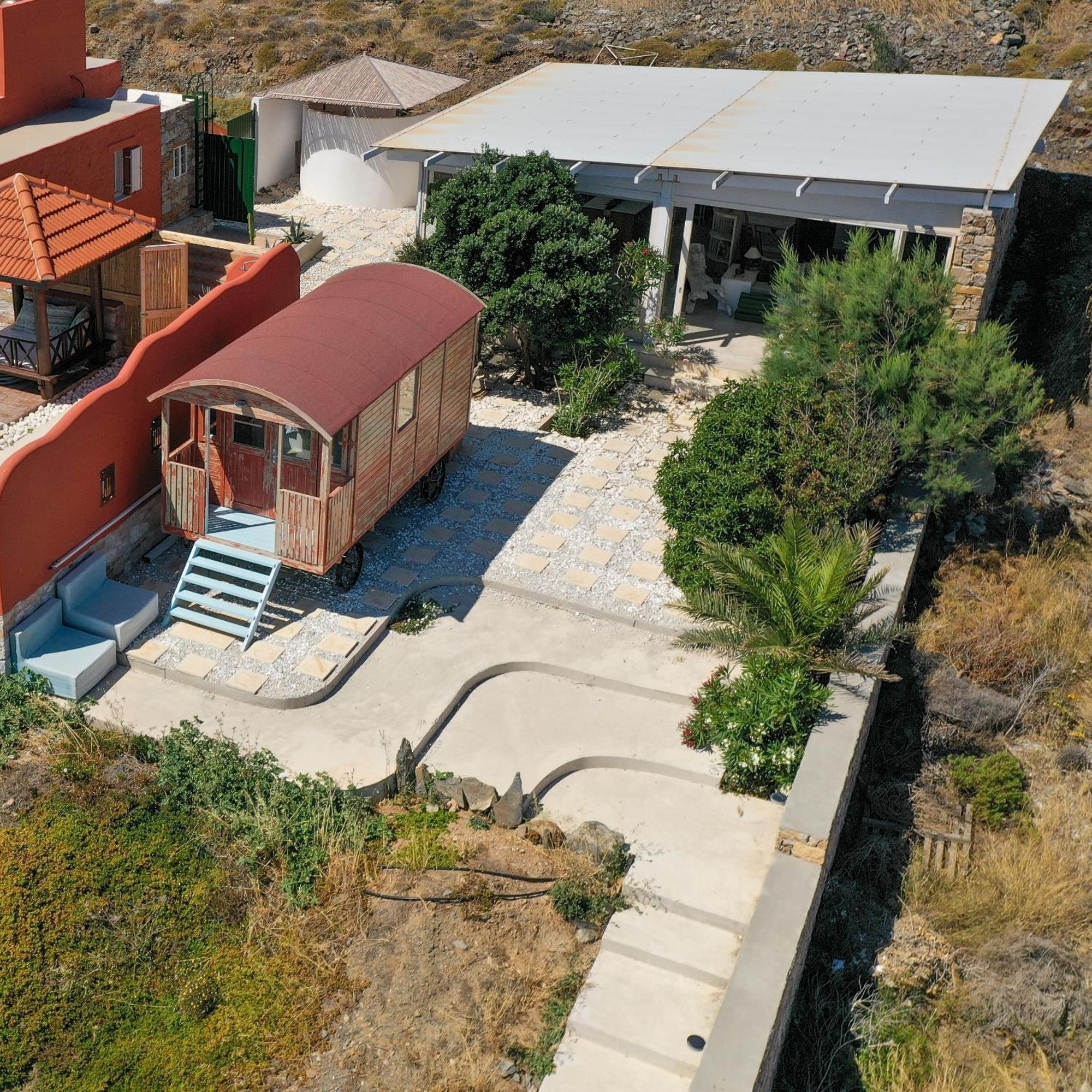 Villa Zen Dans Le Bleu Ermoupoli Exterior foto